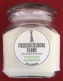 Fredericksburg Farms Tahitian Gardenia Scented Texas Handmade Candle 20 oz